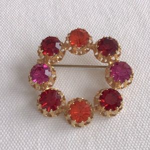 Vintage Austrian Rhinestone Brooch